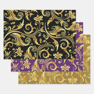Papier à enveloppement pour bijoux en or en feuil