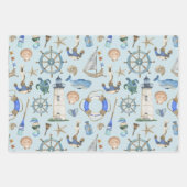 Papier à enveloppement pour thème nautique (Devant)