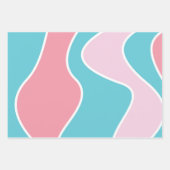 Papier à enveloppement rose et bleu pastel (Devant)