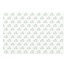 Papier à enveloppement vert et beige | Noël élégan