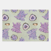 Papier à envelopper avec Motif Crystal et Geode (Devant 3)