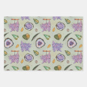 Papier à envelopper avec Motif Crystal et Geode (Devant)