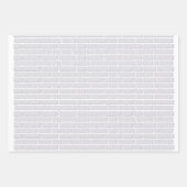 Papier à envelopper avec mur en briques blanches (Devant 3)