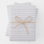 Papier à envelopper avec mur en briques blanches (En situation)