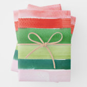 Papier à envelopper - bandes de peinture (En situation)