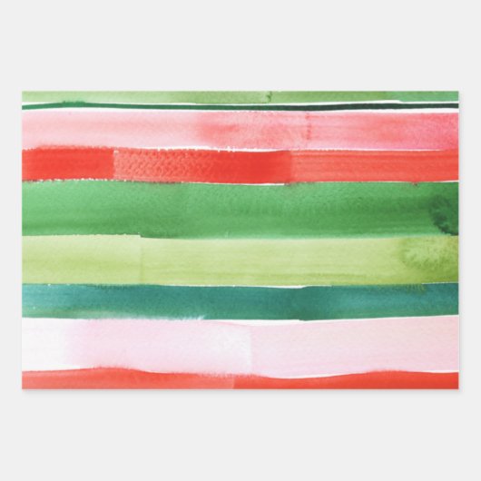 Papier à envelopper - bandes de peinture (Devant)