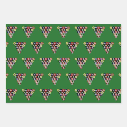 Papier à envelopper - Billard (Devant 2)