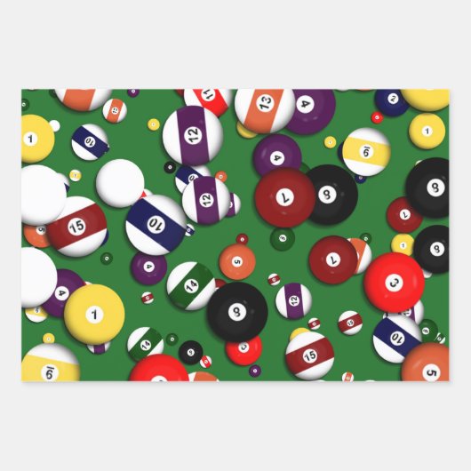 Papier à envelopper - Billard (Devant)