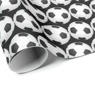 Papier à envelopper cadeau de football