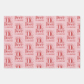 Papier à envelopper Cerf de Noël drôle d'illustrat (Devant 2)