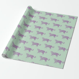 Papier à envelopper coloré Papier cadeau animal en