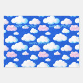 Papier à envelopper dans le nuage, customiser en d (Devant 3)