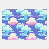 Papier à envelopper dans le nuage, customiser en d (Devant)