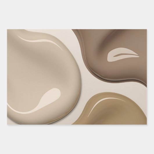 Papier à envelopper dans un graphique abstrait élé (Devant 3)