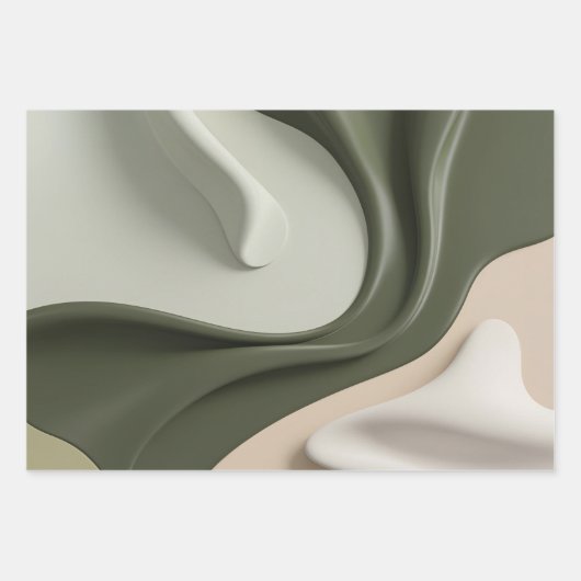 Papier à envelopper dans un graphique abstrait élé (Devant 3)