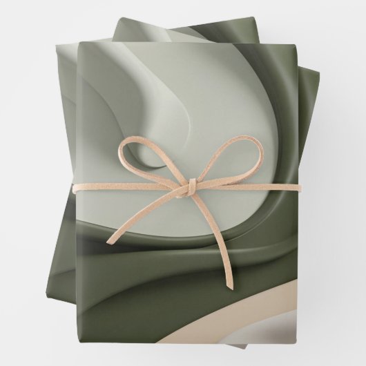 Papier à envelopper dans un graphique abstrait élé (En situation)