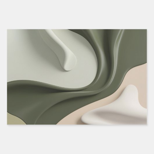 Papier à envelopper dans un graphique abstrait élé (Devant)