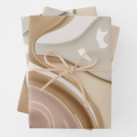 Papier à envelopper dans un graphique abstrait élé (En situation)