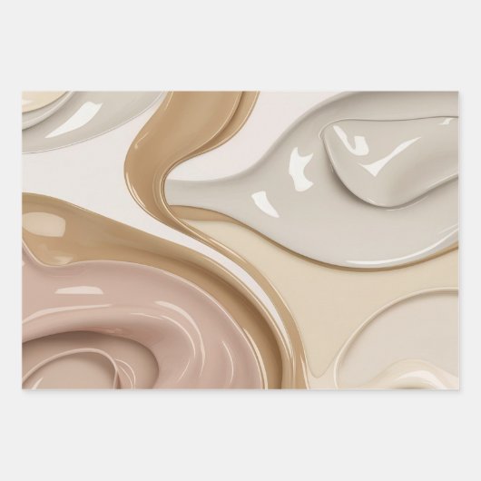 Papier à envelopper dans un graphique abstrait élé (Devant)
