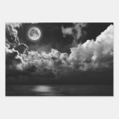 Papier à envelopper ensemble de 3 SKIS DE NUIT ET  (Devant 3)