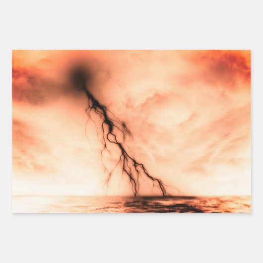 Papier à envelopper ensemble de 3 SKIS DE NUIT ET (Devant 2)