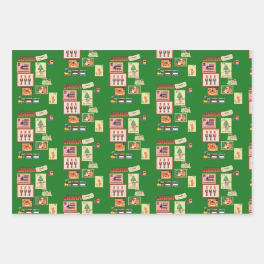 Papier à envelopper Feuille plate de 3 (Devant)