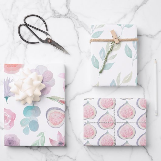 Papier à envelopper Feuille plate de 3 (Recto)