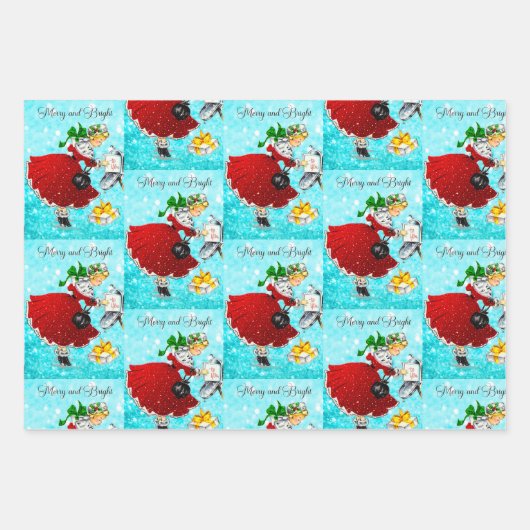 Papier à envelopper Feuille plate de 3 (Devant)