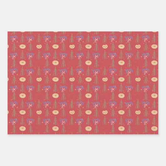 Papier à envelopper Feuille plate de 3 (Devant)