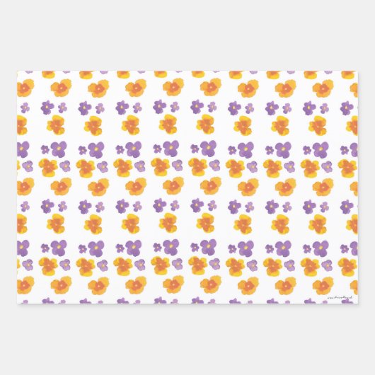 Papier à envelopper Feuille plate de 3 (Devant)