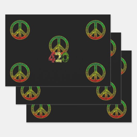 Papier à envelopper Feuille plate de 3 (Lot)