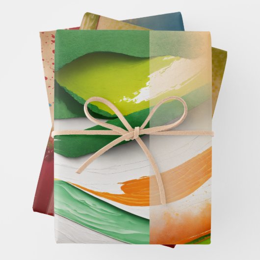 Papier à envelopper Feuille plate de 3 (En situation)