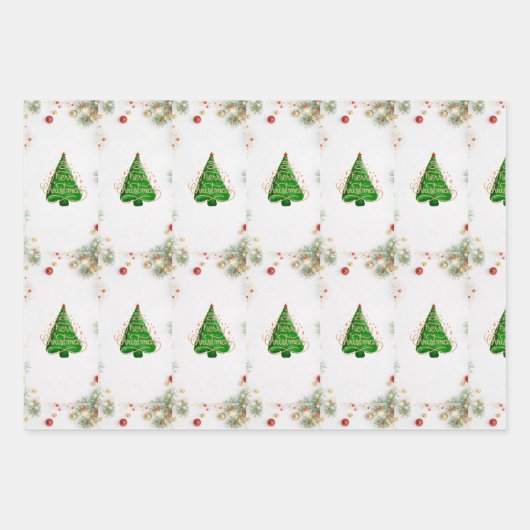 Papier à envelopper Feuille plate de 3 (Devant)