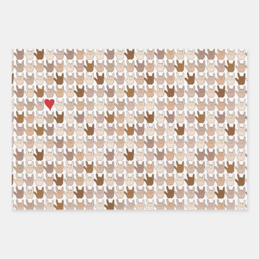 Papier à envelopper Feuille plate de 3 (Devant 3)