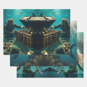 Papier à envelopper Feuille plate de 3