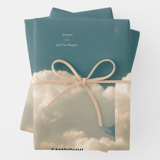 Papier à envelopper Feuille plate de 3 (En situation)