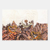 Papier à envelopper Feuille plate de 3 (Devant 3)