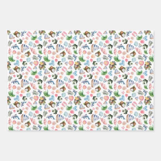 Papier à envelopper Feuille plate de 3 (Devant 2)