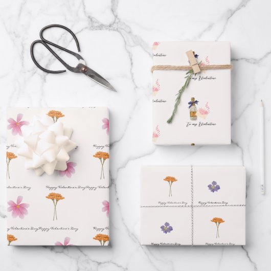 Papier à envelopper Feuille plate de 3 (Recto)