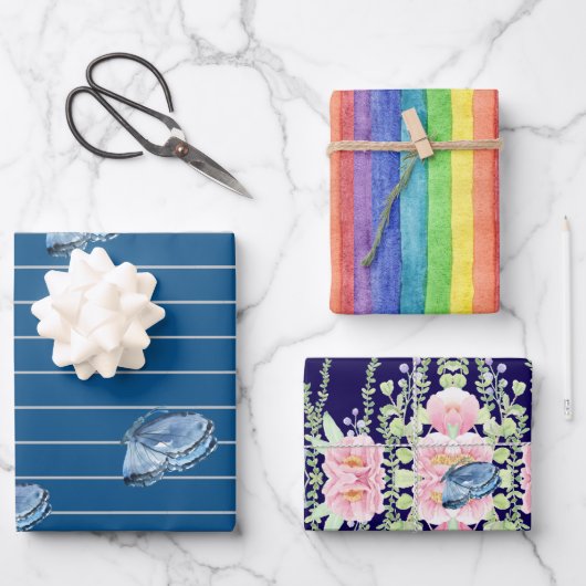 Papier à envelopper Feuille plate de 3 (Recto)