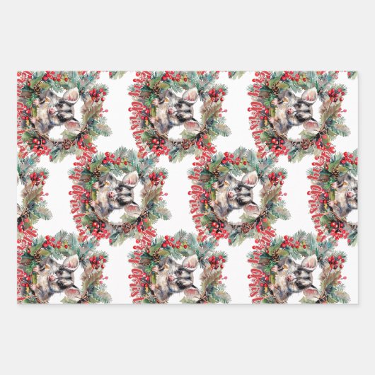 Papier à envelopper Feuille plate de 3 (Devant)