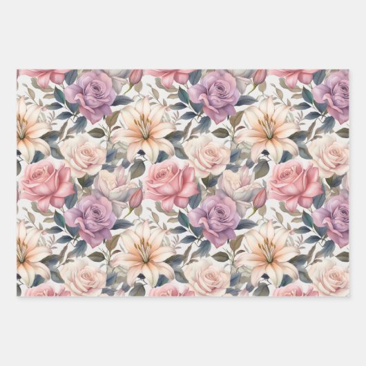 Papier à envelopper Feuille plate de 3 (Devant)