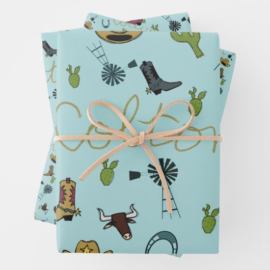 Papier à envelopper Feuille plate de 3 (En situation)