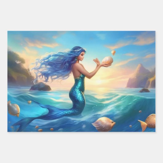 Papier à envelopper Feuille plate de 3 (Devant)