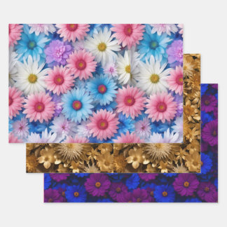 Papier à envelopper feuille plate différente série