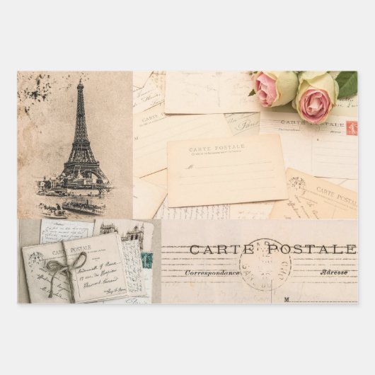 Papier à envelopper Feuille plate Ensemble de 3 Vi (Devant 2)