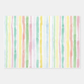 Papier à envelopper Feuille plate Jeu de 3, aquare (Devant 3)