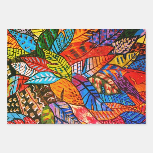 Papier à envelopper - Feuilles (Devant)