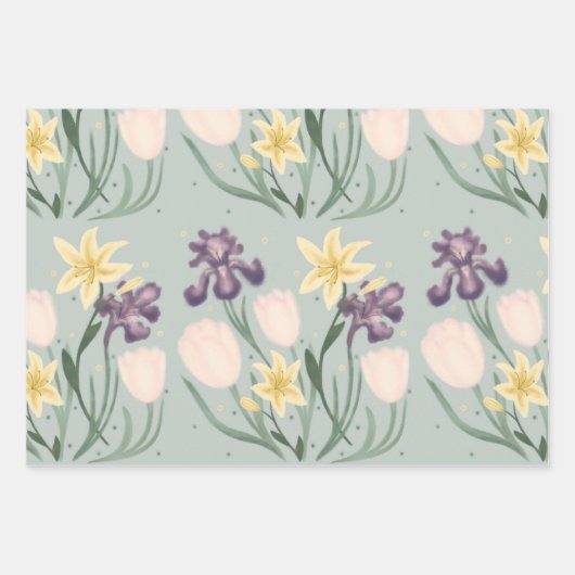 Papier à envelopper floral (Devant 2)