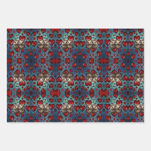 Papier à envelopper Hérisson (Devant 3)